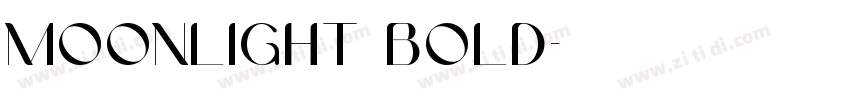 Moonlight Bold字体转换
